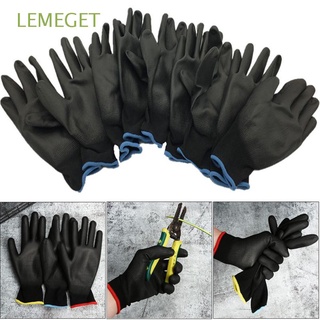 Lemeget 1/6 Pares guantes De seguridad antiestáticos negros antideslizantes De nailon Para trabajo