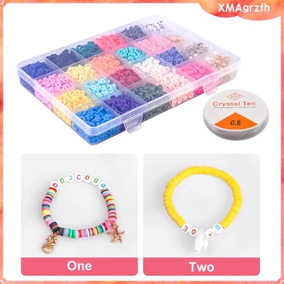 clay heishi beads polymer clay disc beads jewelry kit de marcado de 18 colores