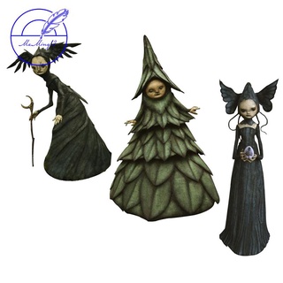 1Pc colgante Horror bruja figura Halloween DIY decoración colgante adornos para fiesta jardín vacaciones césped Patio decoración