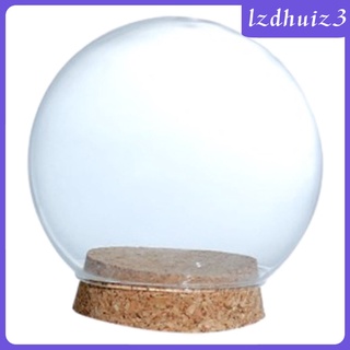 [NANA] Decorativo transparente cúpula/mesa central Cloche campana expositor con Base de madera