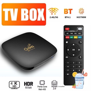 HECCEH Q96 + 5G Home Theater TV Box Smart Android 10.0 Set Top Bluetooth 2.4G/5.8G Dual WIFI 4K 2021 Media Player 8GB + 128GB Quad Core