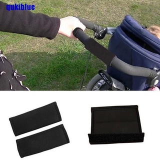 QUK 2 Pcs Stroller Grip Cover Skid Resistance Wheelchairs Handle Protector Cover (1)