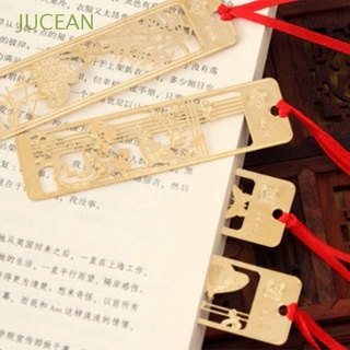 JUCEAN Metal Stationery Hollowing out Office Supplies Bookmark Reading Beautiful Exquisite Book Paper Chinese Style Vintage School