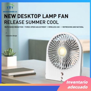 lámpara de escritorio ventilador usb ventilador de mesa ventilador de doble uso led mini ventilador de soporte