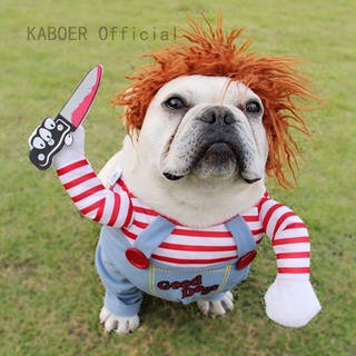 muñeca mortal halloween scary perro disfraces divertidos mascotas ropa cosplay ropa nueva