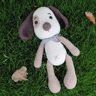 Muñeca de peluche Feifei hecho a mano diy ganchillo muñeca perro Material Pack