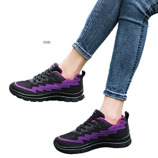 [cod] zapatillas de deporte de moda para mujer con cordones ligeros zapatos de tenis de malla transpirable runn caliente