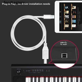 [Fty] convertidor de teclado MIDI Lightning a Type-B Cable USB 2.0 para iPhone 7 8 X iPad .
