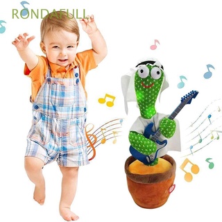 RONDAFULL Divertido Canto Baile Cactus Juguete Bebés Imitando Repetir Hablar Regalo Lindo Electrónico Niños Peluche