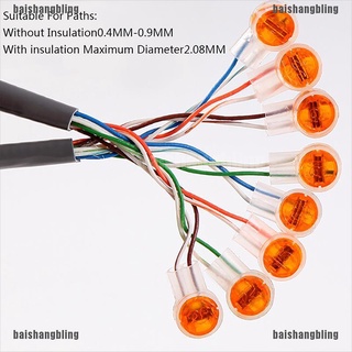bsbl - conector de terminales de alambre uy2 (100 puertos k2, empalme de gel, para red telefónica, bling)