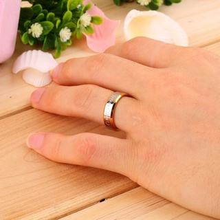 Forever Love Lovers pareja a juego anillo de acero anillo de dedo joyería para boda (2)