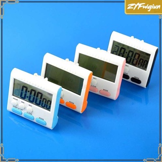 Azul LCD Digital Cocina Temporizador De Cuenta Regresiva Arriba Reloj Herramientas De Alarma