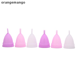 orangemango copa menstrual para mujeres higiene producto de grado médico silicona vagina uso co