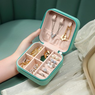 Caja de almacenamiento de franela de franela joyero pendientes joyería (4)