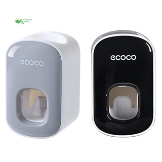 Ecoco - dispensador automático de pasta de dientes, dispensador de pasta de dientes, dispensador de cepillo de dientes, color negro