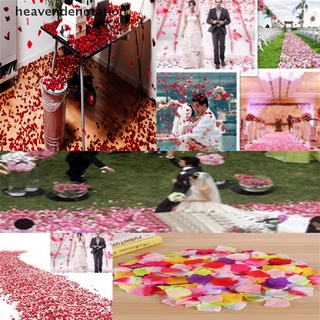 [heavendenotation] 1000 piezas de pétalos de rosa de seda falsa, pétalos de flores de boda, mesa de fiesta, confeti, decoración del hogar