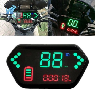 48V/60V Odómetro De Motocicleta Digital LCD Pantalla Tacómetro Velocímetro Para Eléctrica