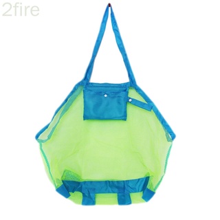 plegable de gran capacidad de malla bolsa de hombro de compras playa juguete bolso bolso señora bolsa traje de baño organizador
