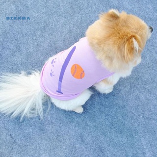 [bikr] ropa de perro sin mangas cómodo poliéster verano mascotas camiseta para mascotas pequeñas (3)