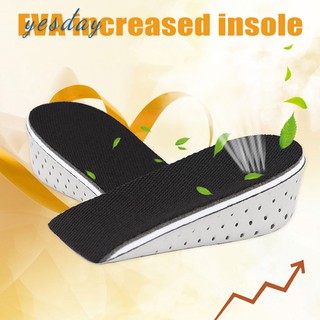 * 1 par de plantillas de elevación del talón insertar zapato almohadilla aumento de altura cojín de aumento lento más alto yd