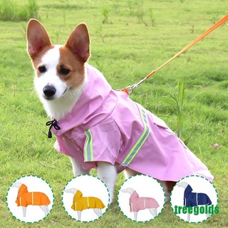 [Treegolds] Impermeables para perros/mascotas reflectantes/chaquetas impermeables a la moda para mascotas