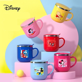 Disney 3D Marvel Avengers Captain America Spiderman Milk Cup Kids Mickey Mouse Cups 316 Stainless Steel Cup Gift