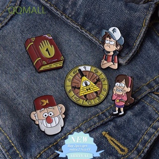 Qqmall lindo Anime Gravity Falls de dibujos animados esmalte broche broches pin mochila Anime creativo bolsa de solapa pin abrigo insignia