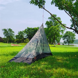Portable Rodless Tent Lightweight Multifunctional Outdoor Half Mesh Tent Suitable for Camping Hiking Picnic