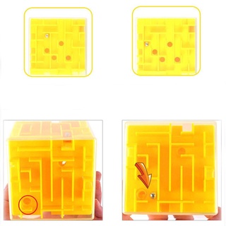 LEATHERBERRY nuevos juguetes educativos 3D laberinto bola infantil inteligencia desarrollo rompecabezas mágico giratorio cubo laberinto bola rodante/Multicolor (7)