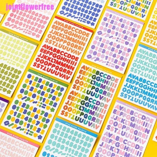 Jss 2021 nuevas 6 hojas De Alfabeto creativa stickers autoadhesivos De letras Jss