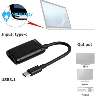 Convertidor de Cable divisor tipo C a HDMI con Android de alimentación a puerto Usb Mhl macho hembra P1C8 (1)