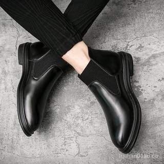 kasut kulit kasut alta parte superior zapatos de cuero de los hombres oxford zapatos de los hombres zapatos formales botas de cuero de los hombres botas altas botas de los hombres botas Chelsea boots7511-1 (1)