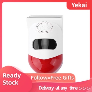Yekai Smart Solar alarma estroboscópica luz 120dB sirena de seguridad de sonido IP67 impermeable para Tuya Home Villa Yard