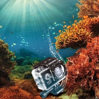 [FOSEN] 1080P 12MP cámara deportiva Full HD 30m/98ft cámara de acción impermeable subacuática (7)