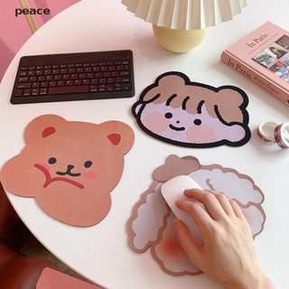 peace Cute Bear Animal Mouse Pad Desk Big Mat Pads Waterproof Office Cup Mat Antislip .