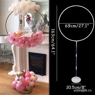 🙌 1set globo arco globos anillo y corazón soporte para bebé ducha boda decoración globos redondo aro titular fiesta de cumpleaños baloon ballon RE14 (8)