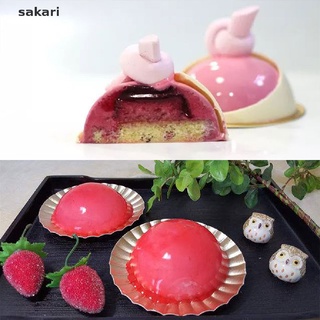 [sakari] 6 pequeños moldes de silicona semicírculo para pudín, herramientas de chocolate para cocina [sakari]