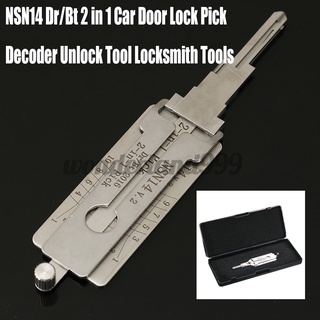 [nuevo] nsn14 dr/bt 2 en 1 decodificador de puerta de coche herramienta de desbloqueo de cerrajero herramientas