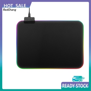 Rc~ RGB LED brillante alfombrilla de ratón para juegos teclado iluminado antideslizante manta
