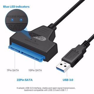 Needway práctico Cable de unidad HDD Easy Drive Line Cables SATA de alta velocidad SSD para "unidad de disco duro USB a SATA Durable adaptador Cable convertidor Cable/Multicolor (6)