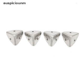 (auspiciounm) 4 soportes de esquina de metal plateado para ángulo, protector de maletero, caja de pecho en venta