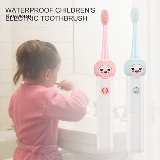 Dq cepillo de dientes eléctrico con forma de dibujos animados cerdas suaves IPX7 impermeable ligero limpieza profunda cepillo de dientes Sonic cuidado Oral