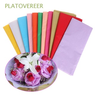 platovereer 10 unids/bolsa de boda origami regalo scrapbooking papel de seda embalaje manualidades decoración decoración flor fabricación/multicolor