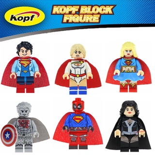 Minifiguras compatibles con Legoing Marvel bloques De construcción Dc superman