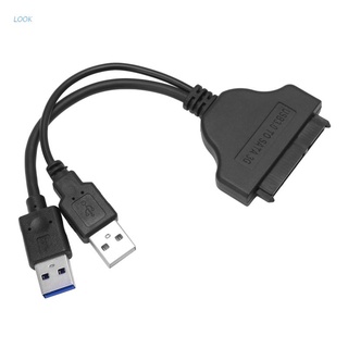 LOOK USB 3.0 A SATA Adaptador De Disco Duro Convertidor Cable Para SSD HDD De 2.5 Pulgadas
