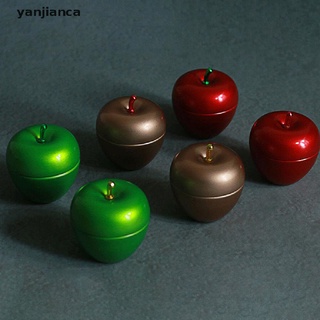 Yyj contenedor/caja De almacenamiento Portátil en forma De manzana Para dulces/té/te (1)