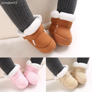 Zapatos para bebé cálidos de invierno 3-9-12 meses zapatos de suela suave para bebé 0-1 años 6 zapatos de velcro de algodón