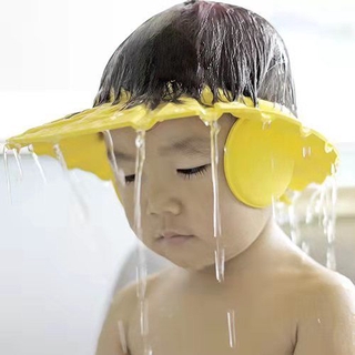 Gorro De baño ajustable Para bebés con protección De oídos/gorro Para Shampoo Portátil/baño/bebés protectores