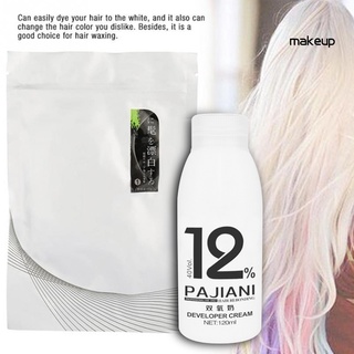 mk- tinte blanqueador de cabello crema blanqueamiento salón peluquería polvo con leche dioxigen