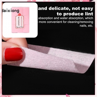 daixiong - almohadilla de limpieza de uñas, color rosa, para usar, gel, limpieza de papel, buena absorción de agua para maquillaje